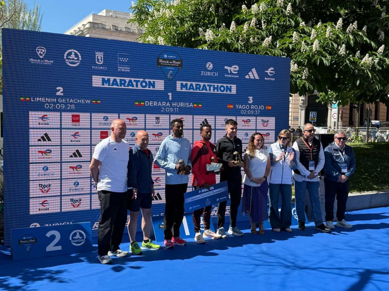 Second place for Limenih Getachew Yizengaw to Madrid Marathon